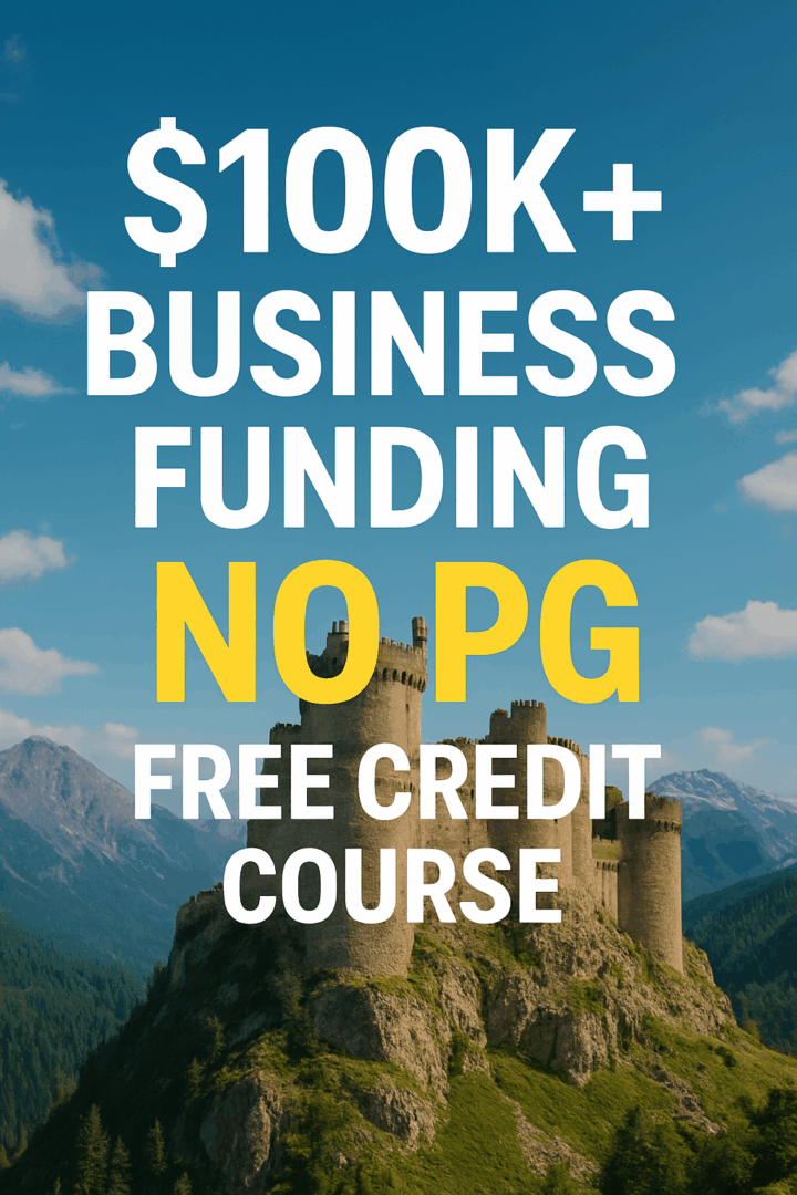 $100K+ Business Funding NO PG Free Credit Course13
