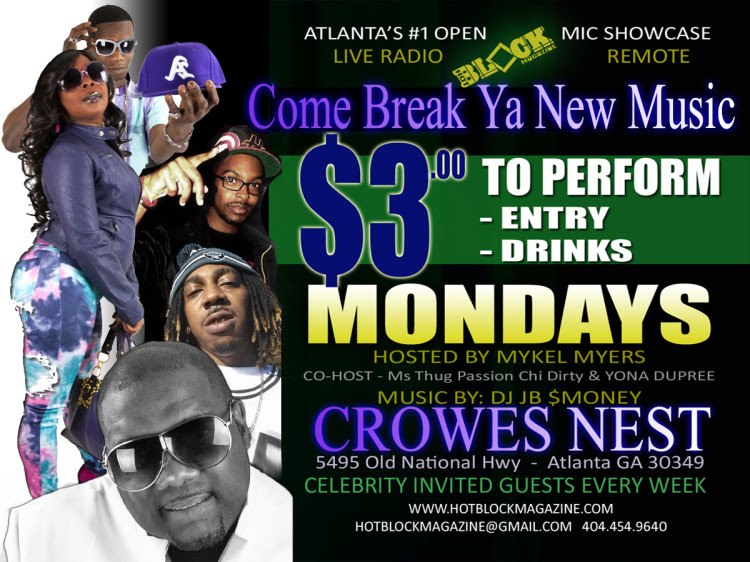 Hotblock openmic mondays Mykel Myers Crowsnest