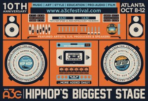 A3C 2014 boombox poster